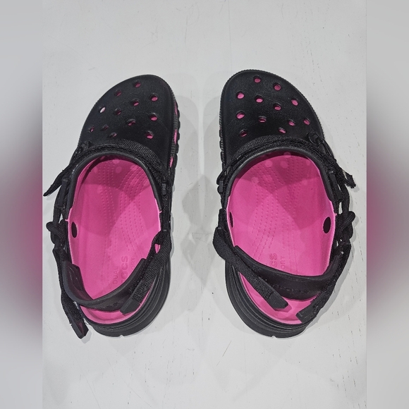 CROCS x Post Malone Collab Black & Pink Shoes. Limited Ed. Mens Sz 10, Womens 12 - Picture 5 of 13